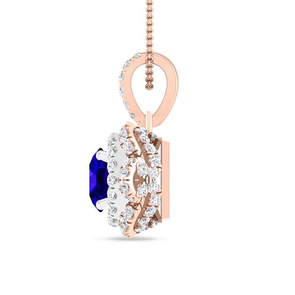 Rose Gold/White Gold - Tanzanite