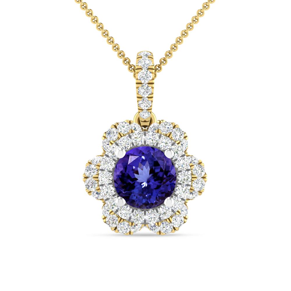 Yellow Gold/White Gold - Tanzanite