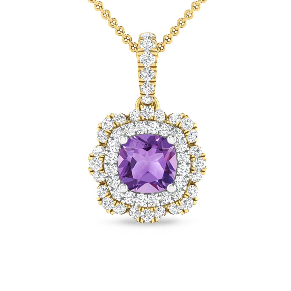 Yellow Gold - Amethyst