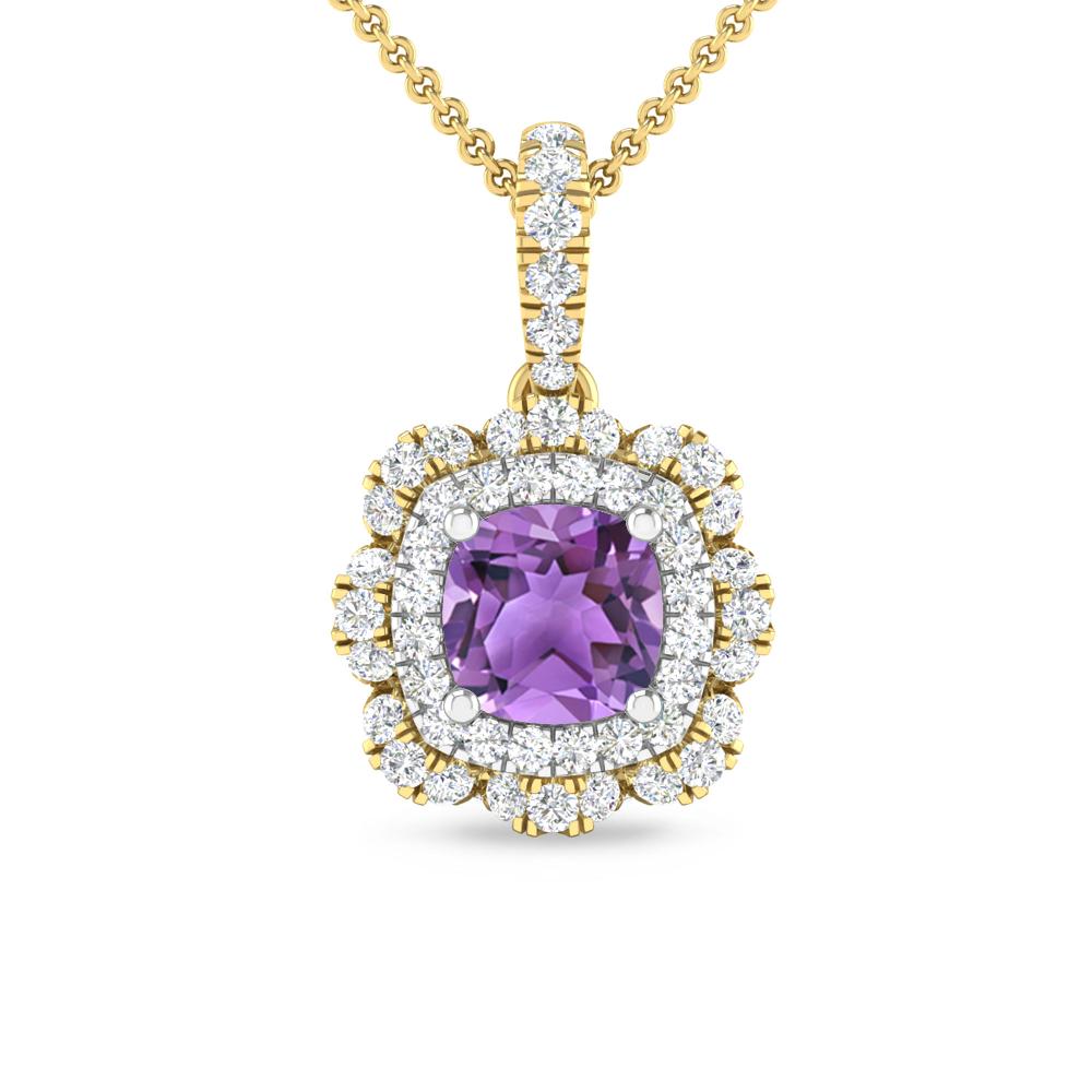 Yellow Gold - Amethyst