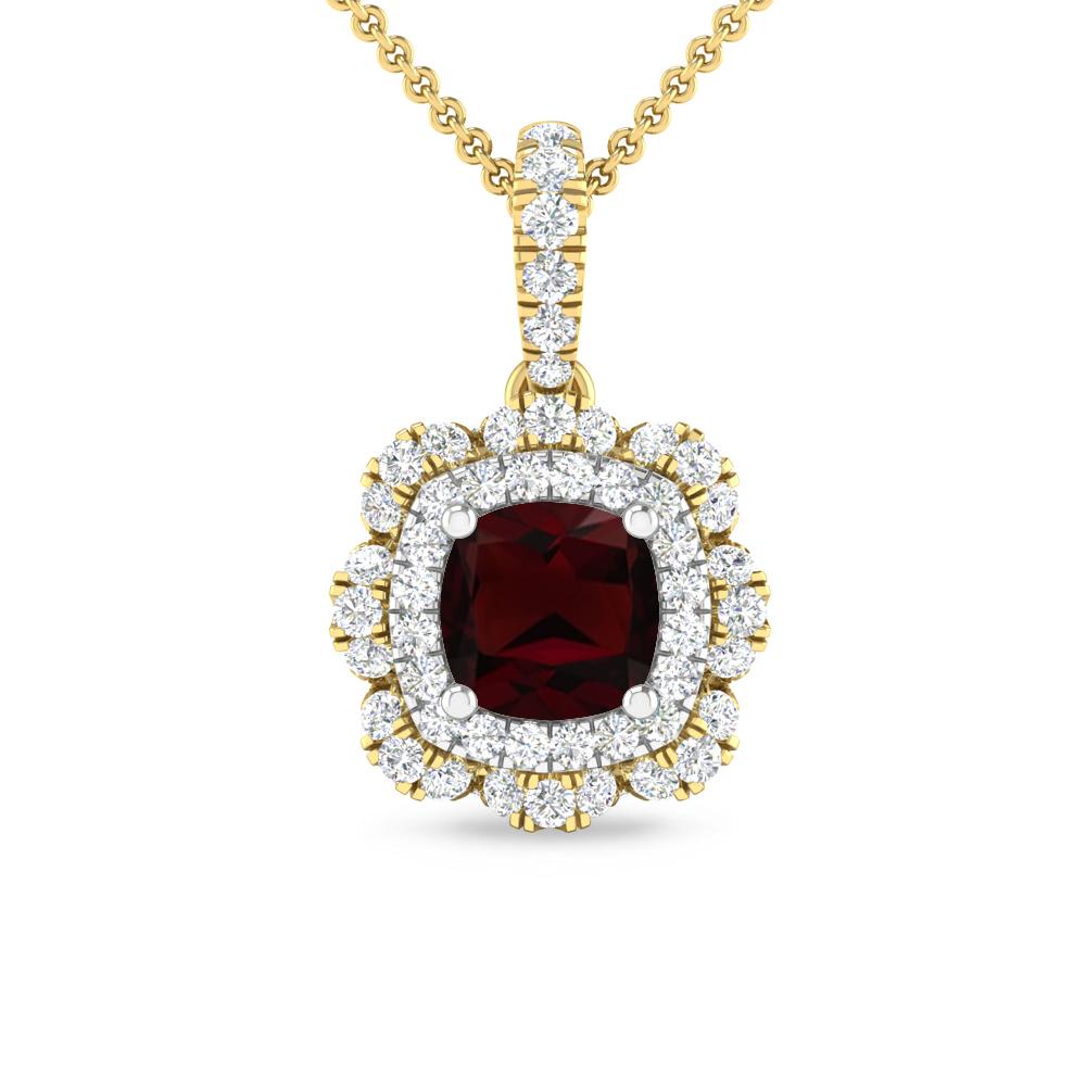 Yellow Gold - Garnet