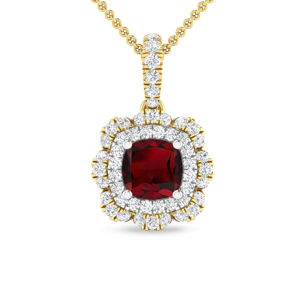 Yellow Gold - Garnet