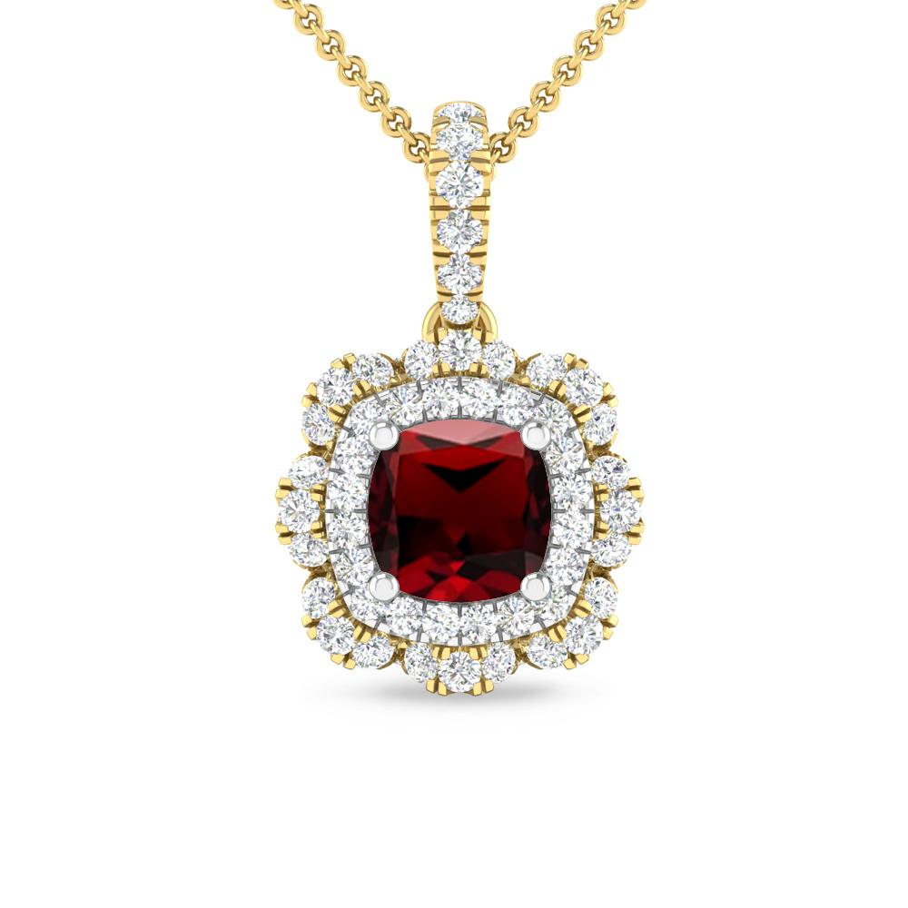 Yellow Gold - Garnet