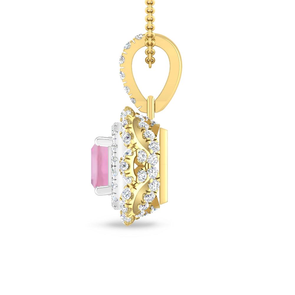 Yellow Gold - Pink Tourmaline