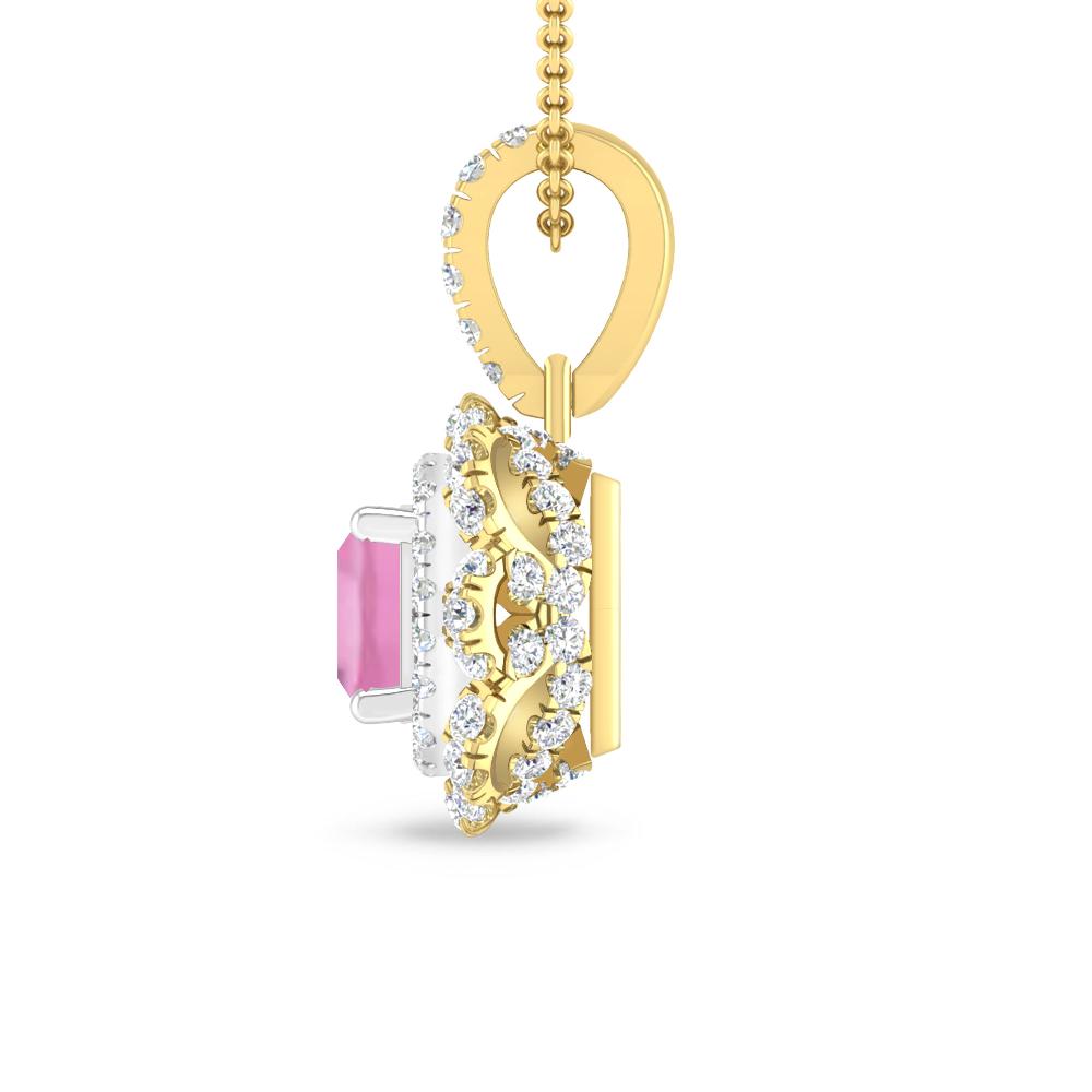 Yellow Gold - Pink Tourmaline