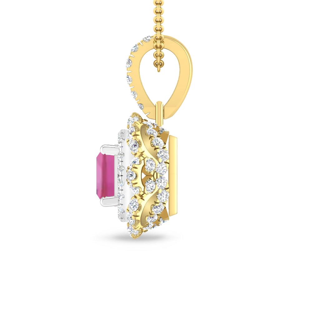 Yellow Gold - Pink Tourmaline