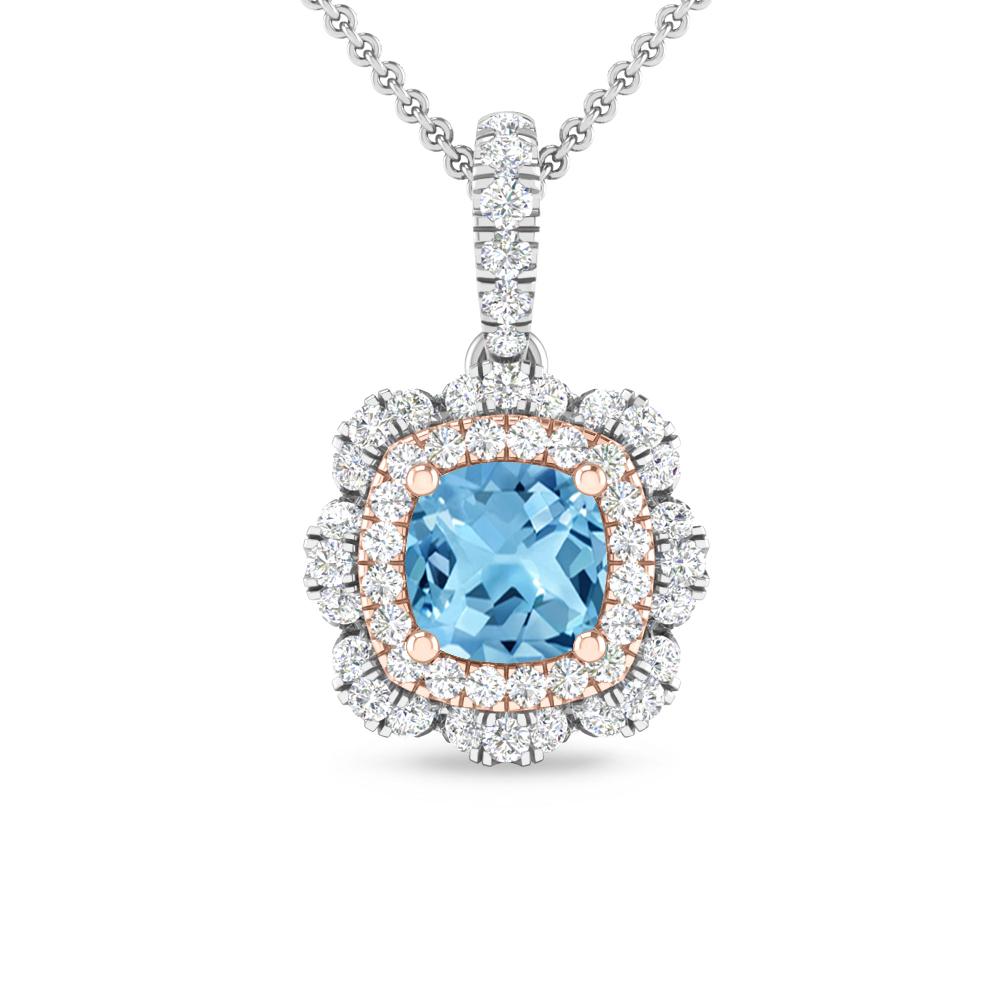 White Gold - Blue Topaz