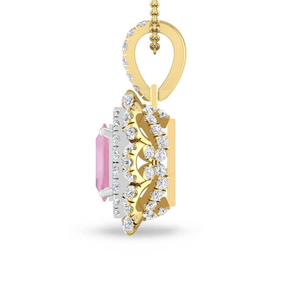 Yellow Gold - Pink Tourmaline