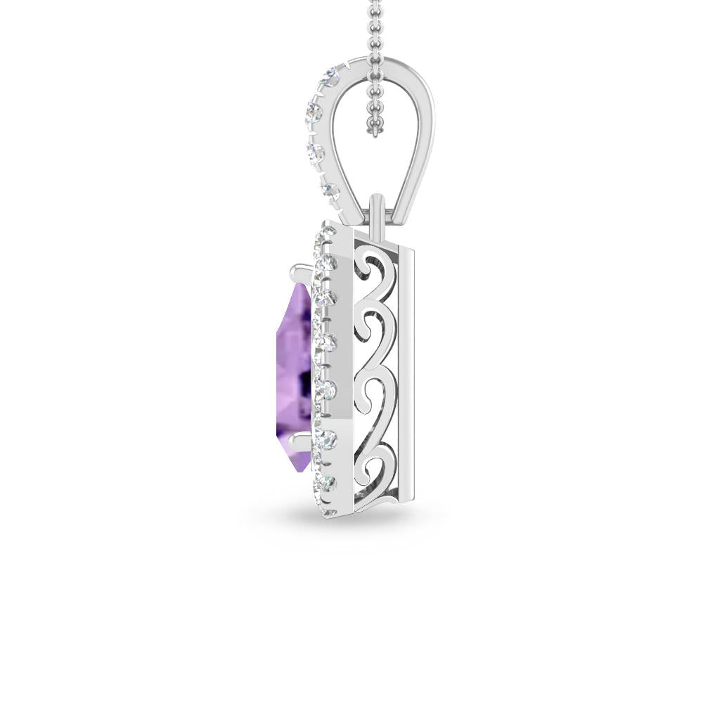 White Gold - Amethyst