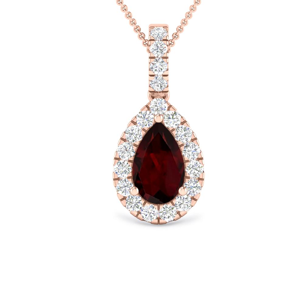 Rose Gold - Garnet