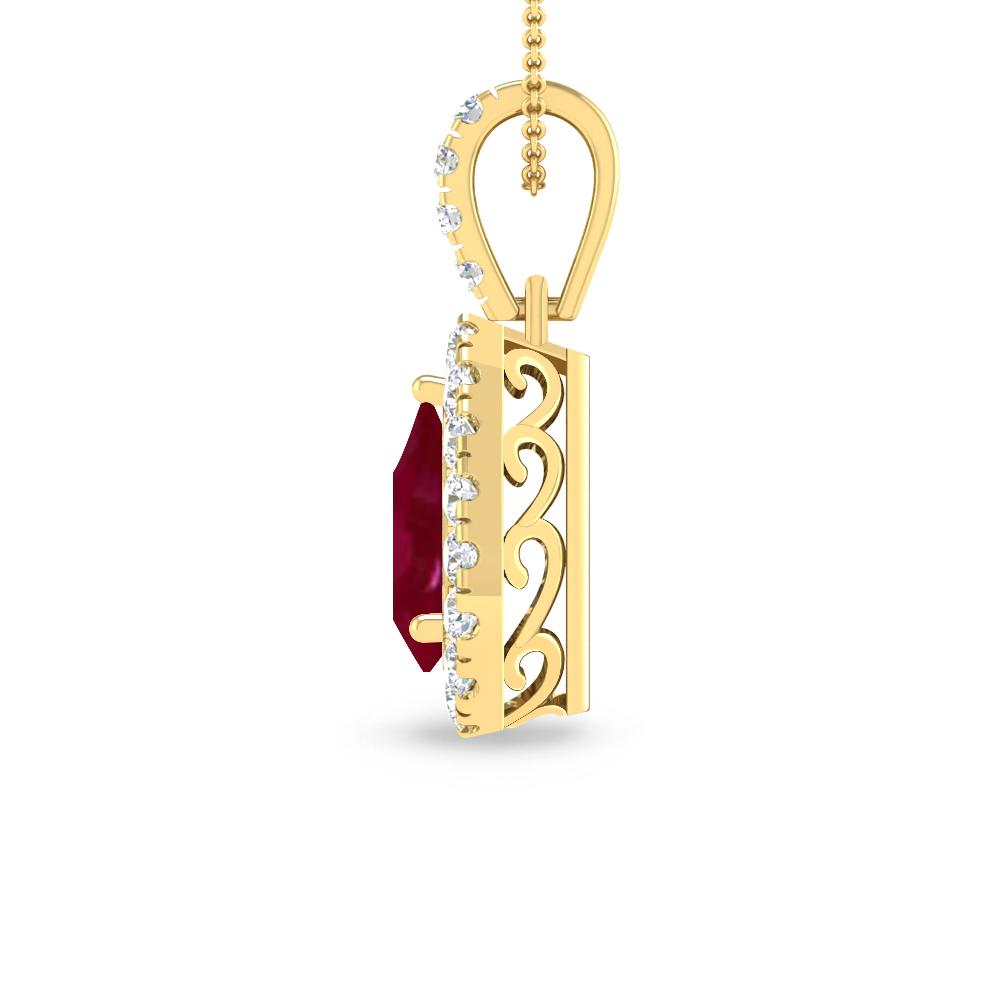 Yellow Gold - Ruby