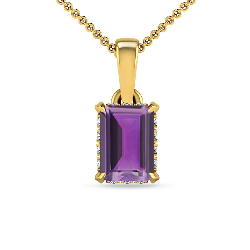 Yellow Gold - Amethyst