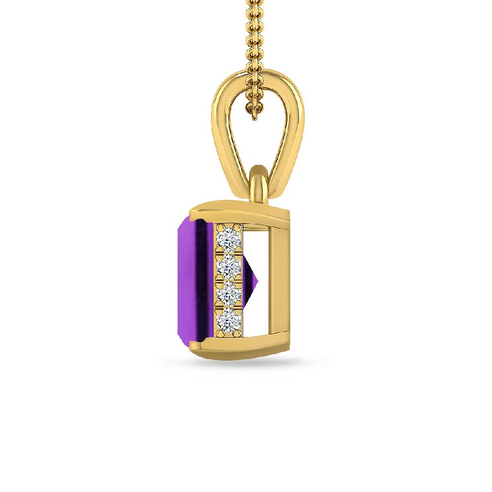 Yellow Gold - Amethyst