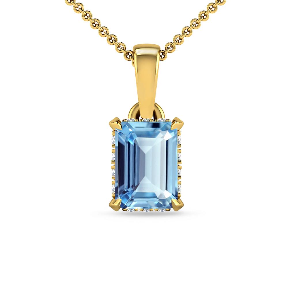 Yellow Gold - Aquamarine