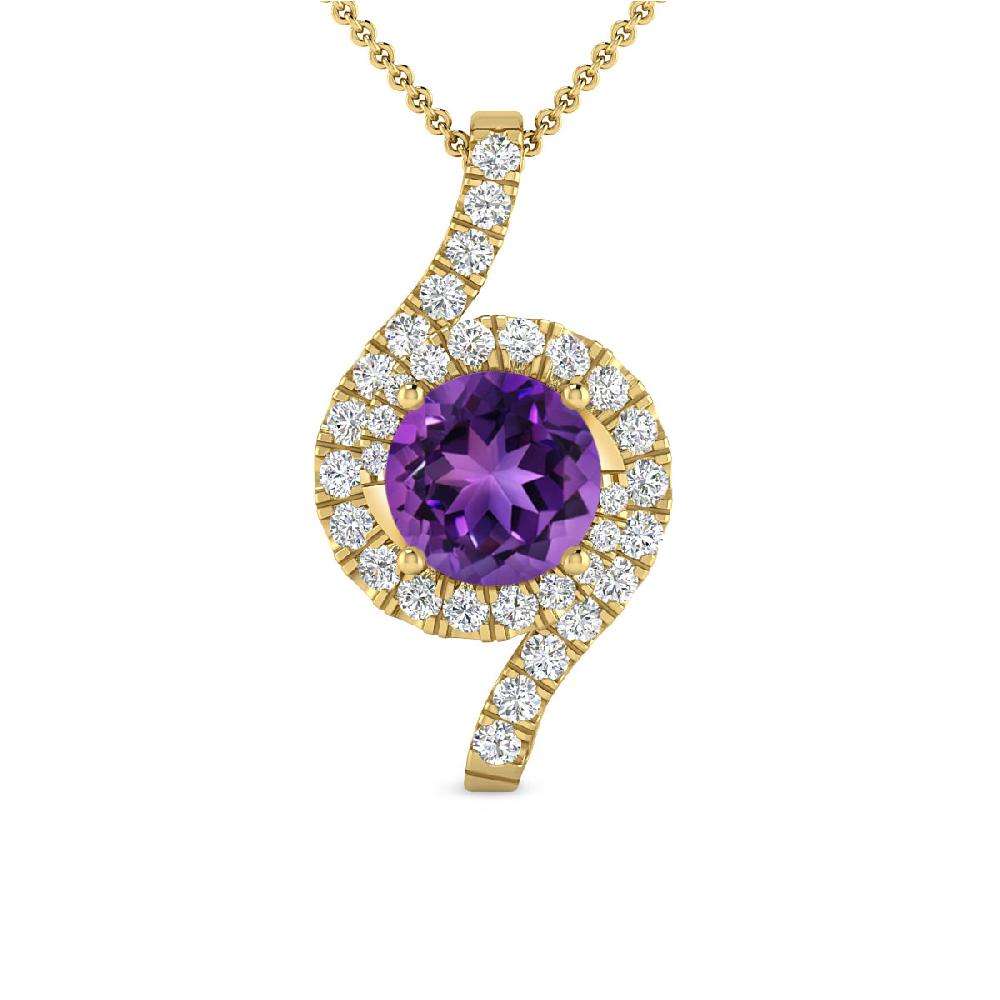 Yellow Gold - Amethyst