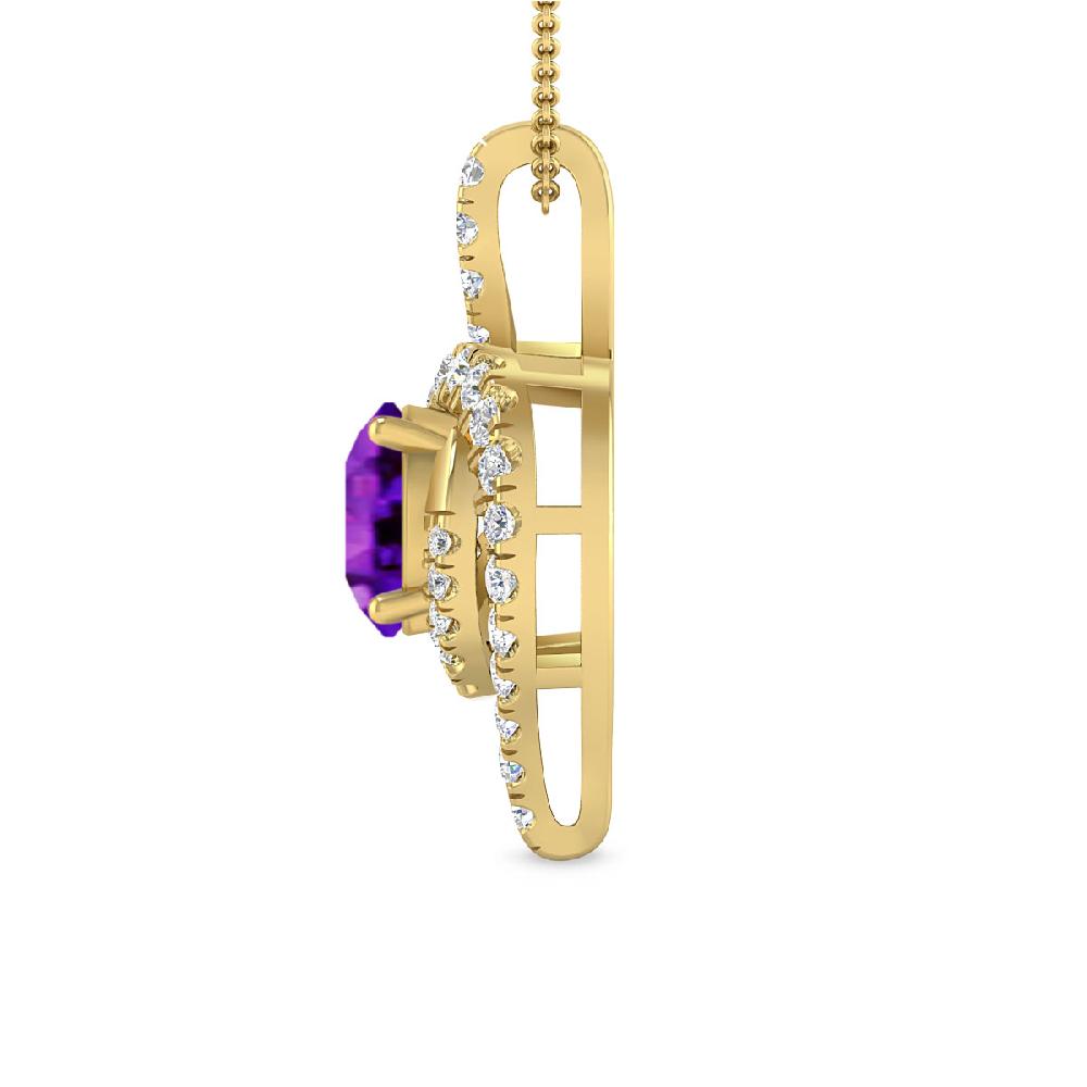 Yellow Gold - Amethyst