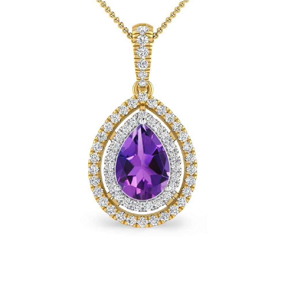 Yellow Gold - Amethyst