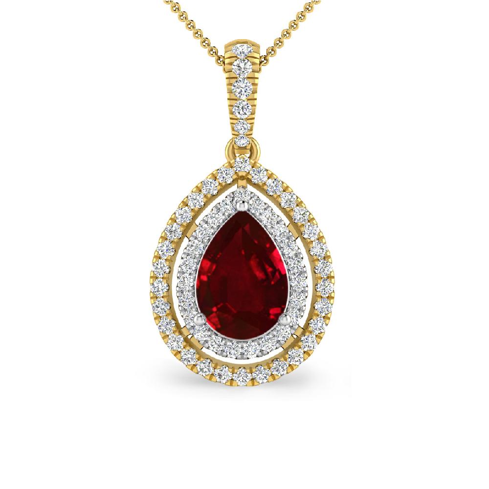 Yellow Gold - Ruby