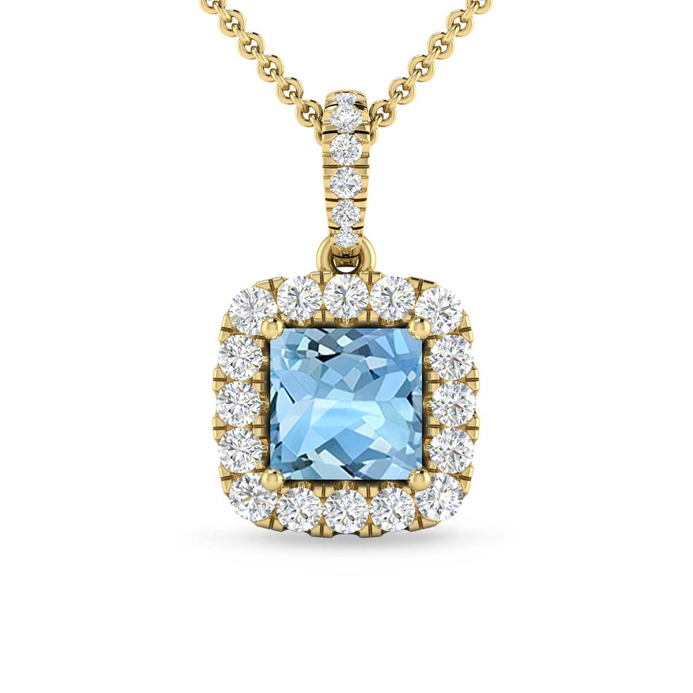 Yellow Gold - Aquamarine