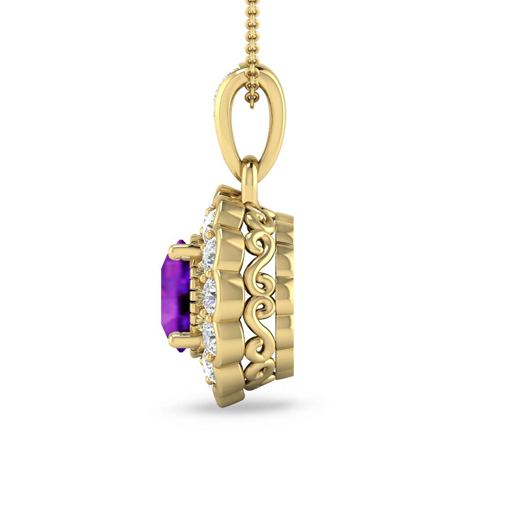 Yellow Gold - Amethyst