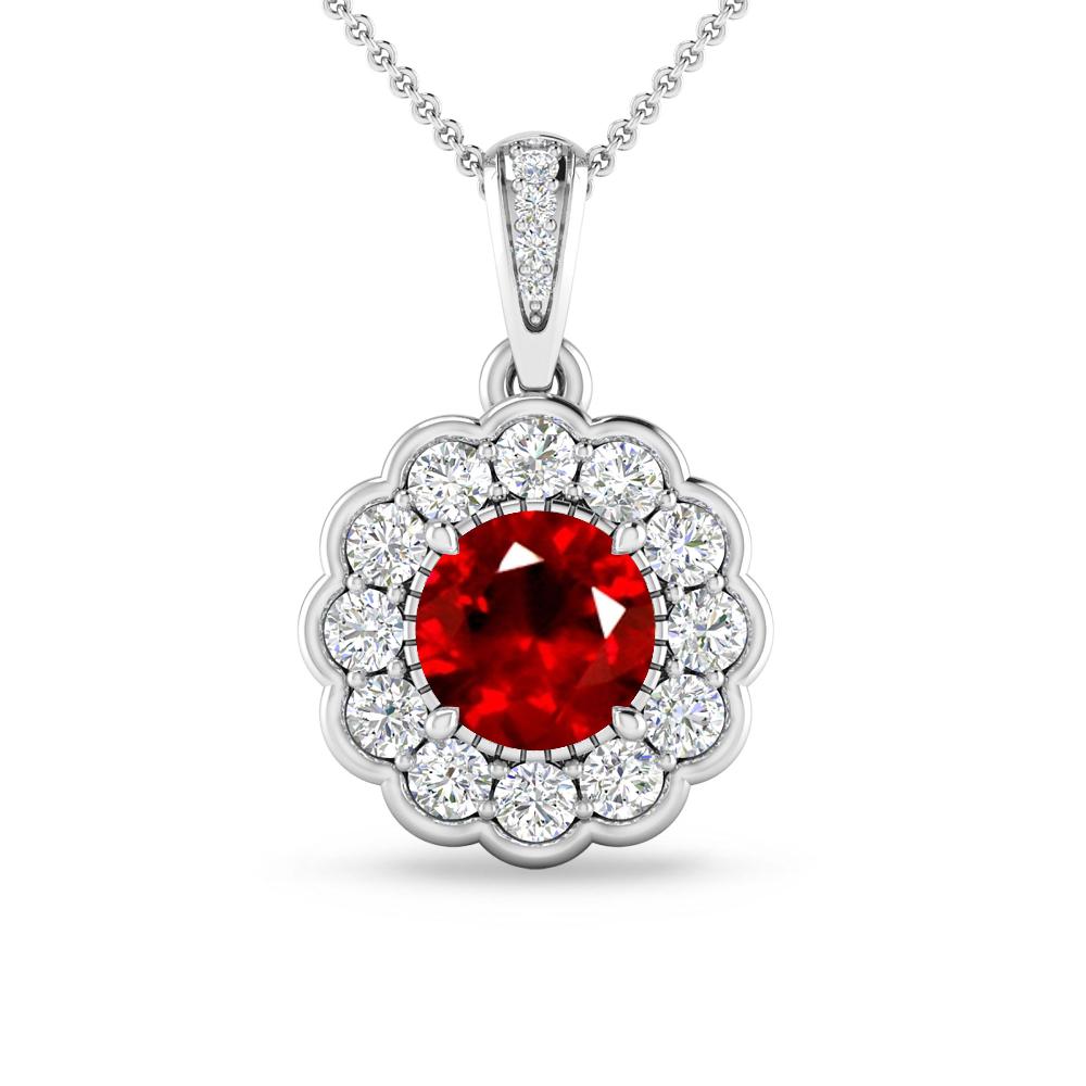 White Gold - Ruby