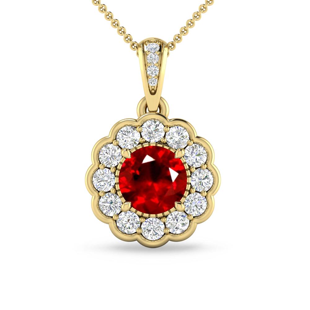 Yellow Gold - Ruby