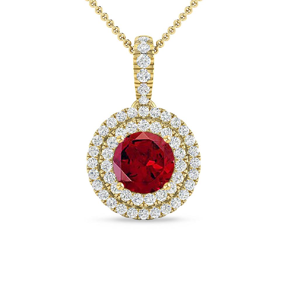 Yellow Gold - Garnet