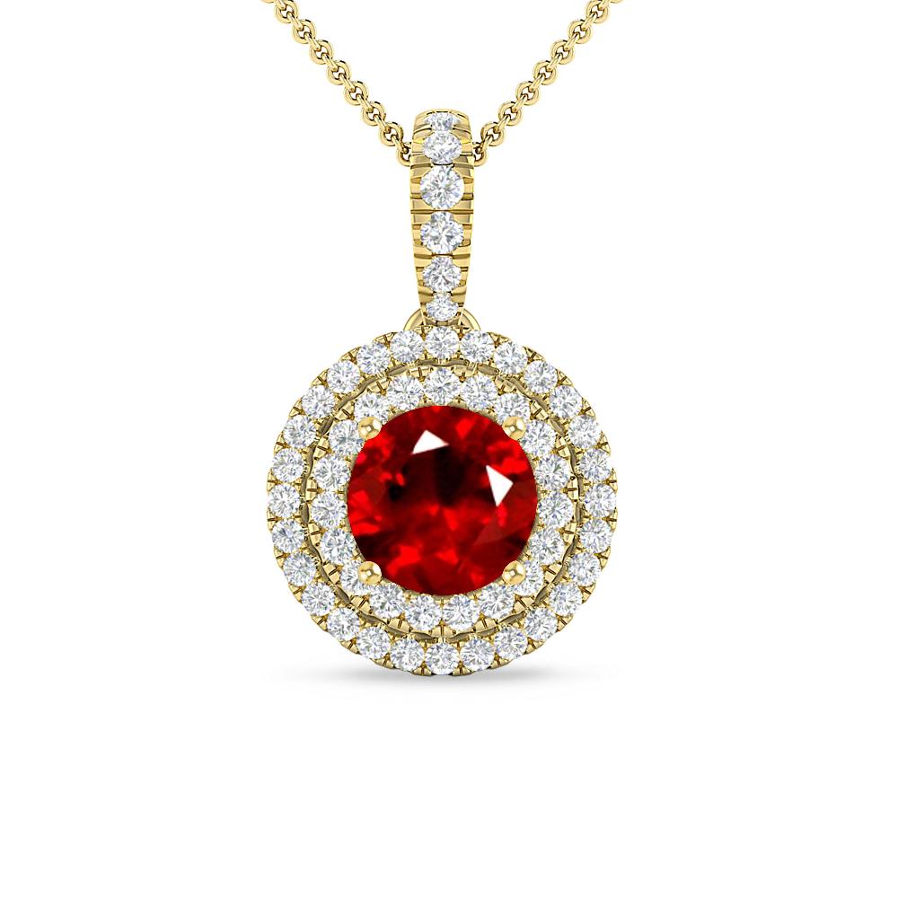 Yellow Gold - Ruby