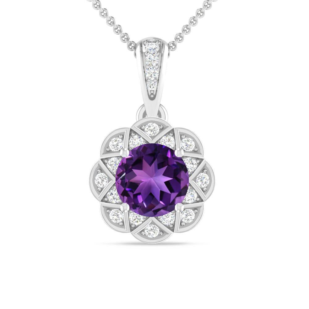 White Gold - Amethyst