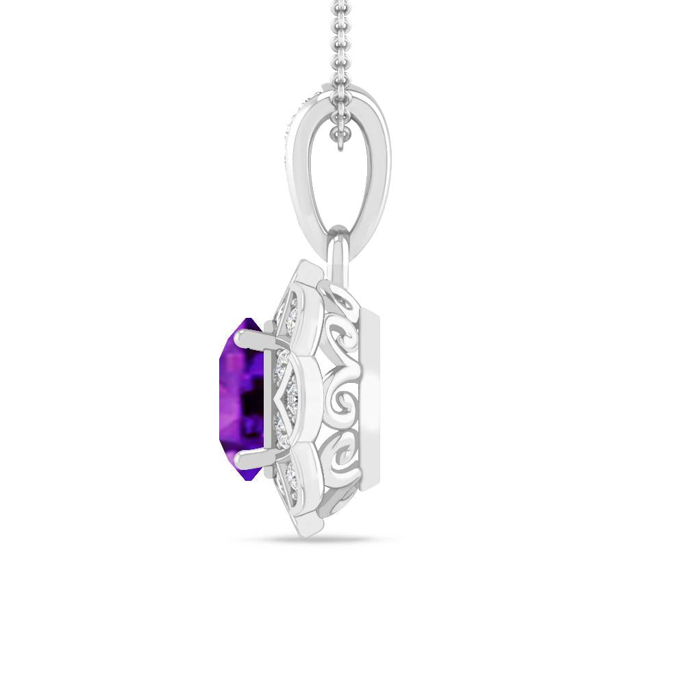 White Gold - Amethyst