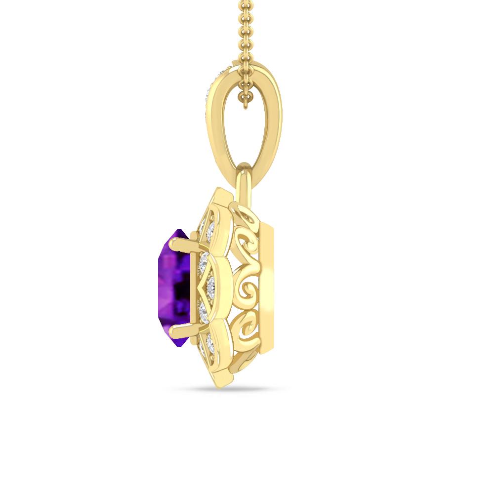 Yellow Gold - Amethyst