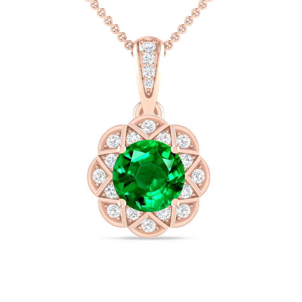 Rose Gold - Emerald