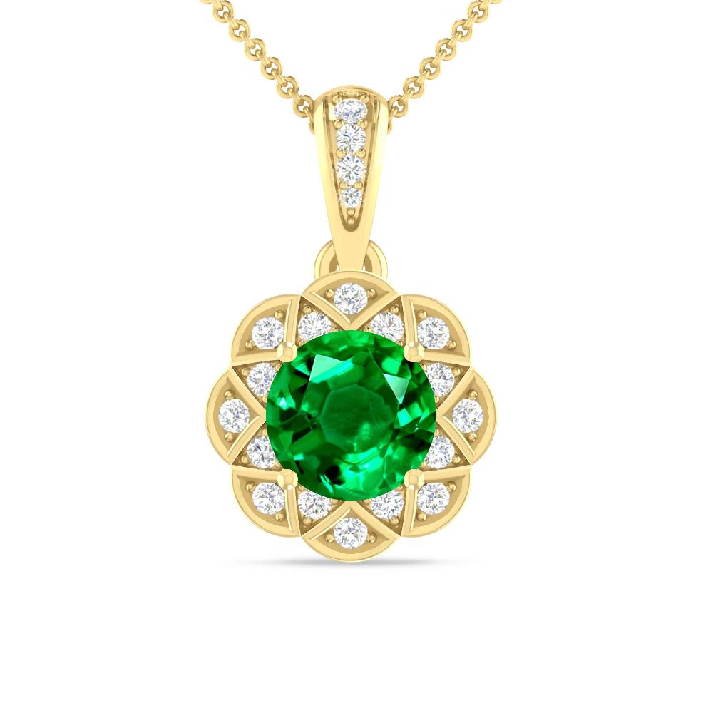 Yellow Gold - Emerald