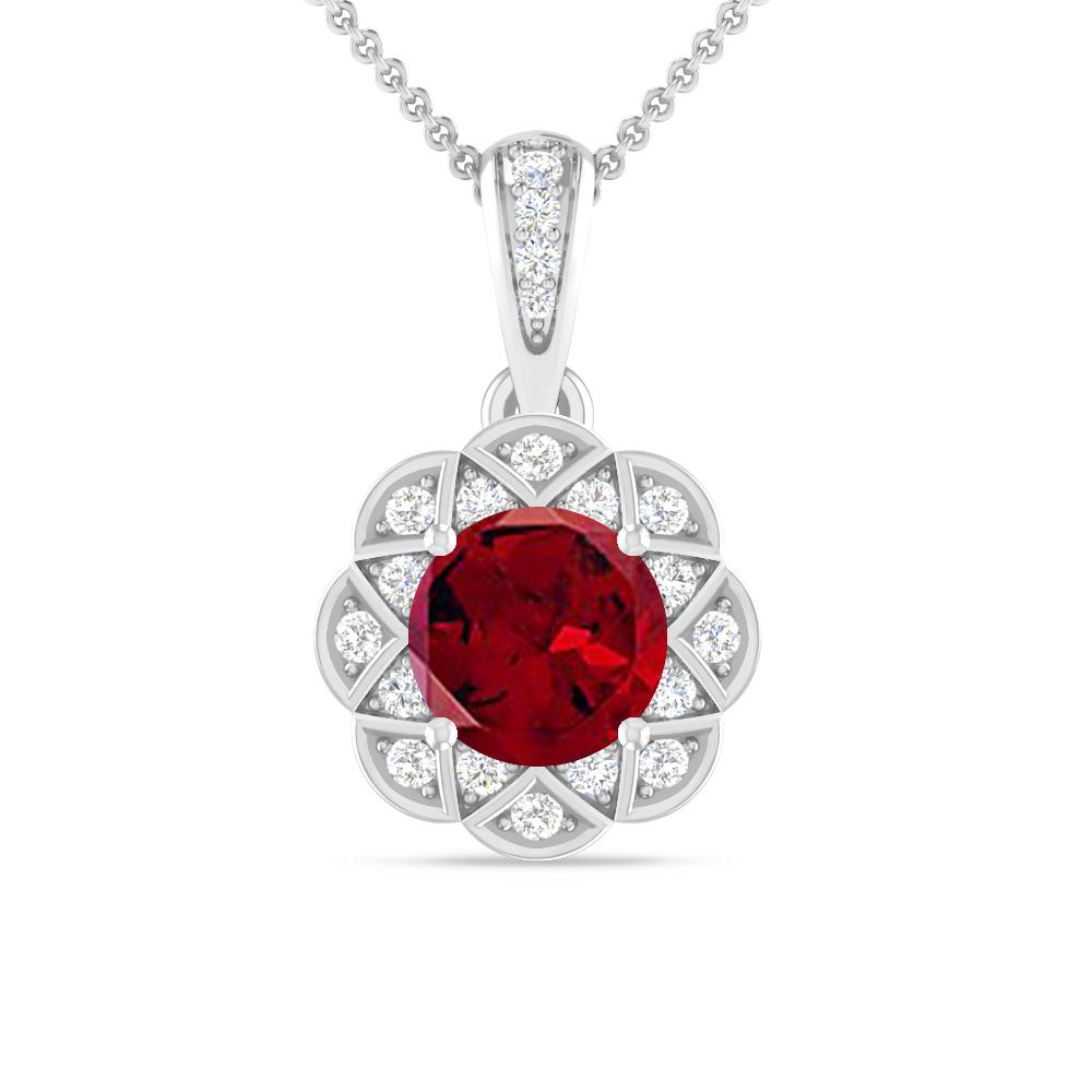 White Gold - Garnet