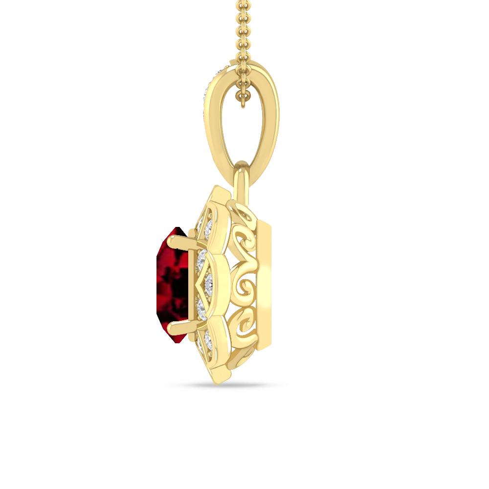 Yellow Gold - Garnet