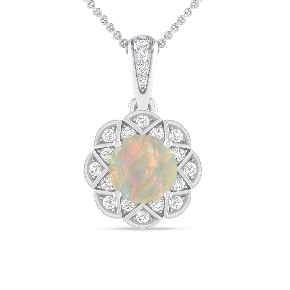 White Gold - Opal