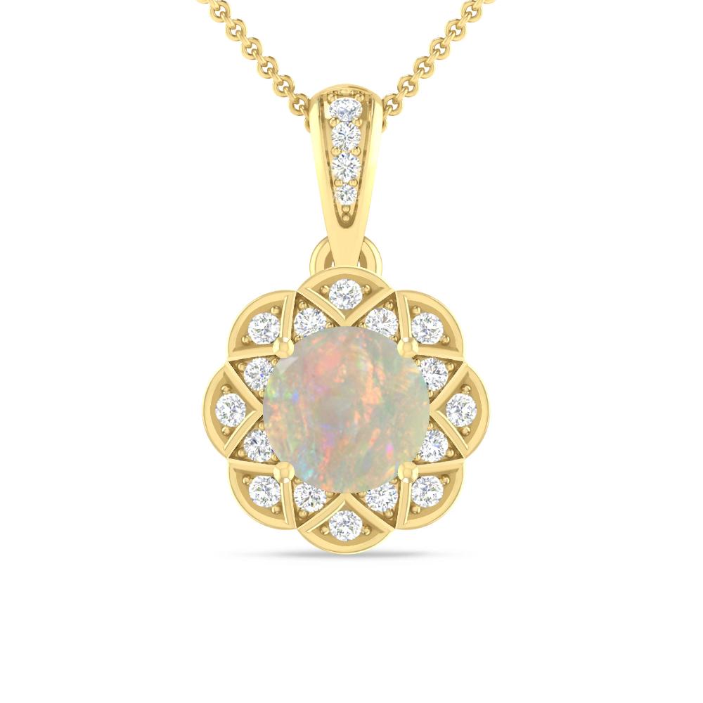 Yellow Gold - Opal