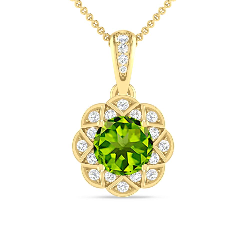 Yellow Gold - Peridot