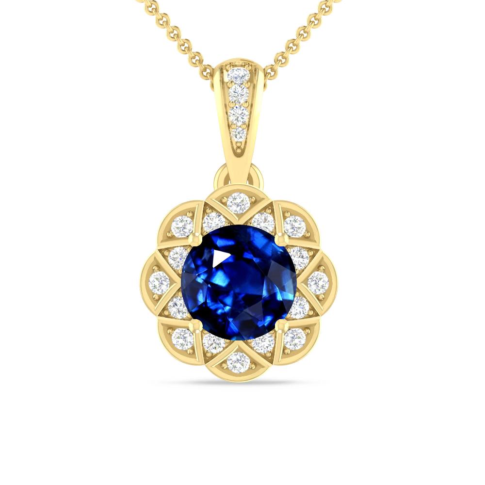 Yellow Gold - Sapphire