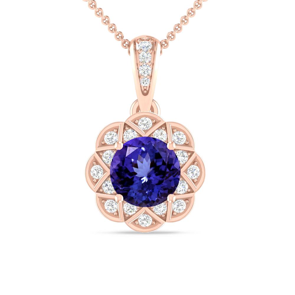 Rose Gold - Tanzanite