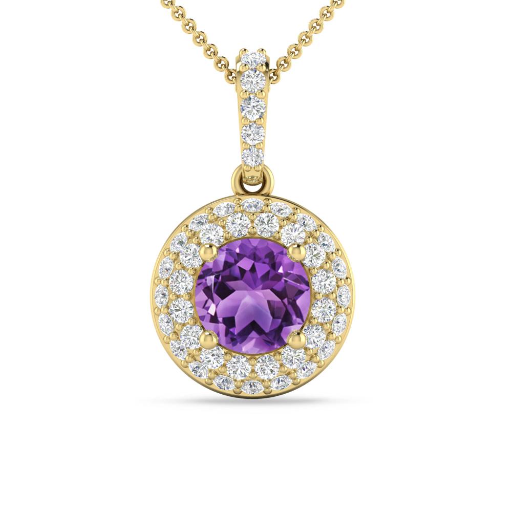 Yellow Gold - Amethyst