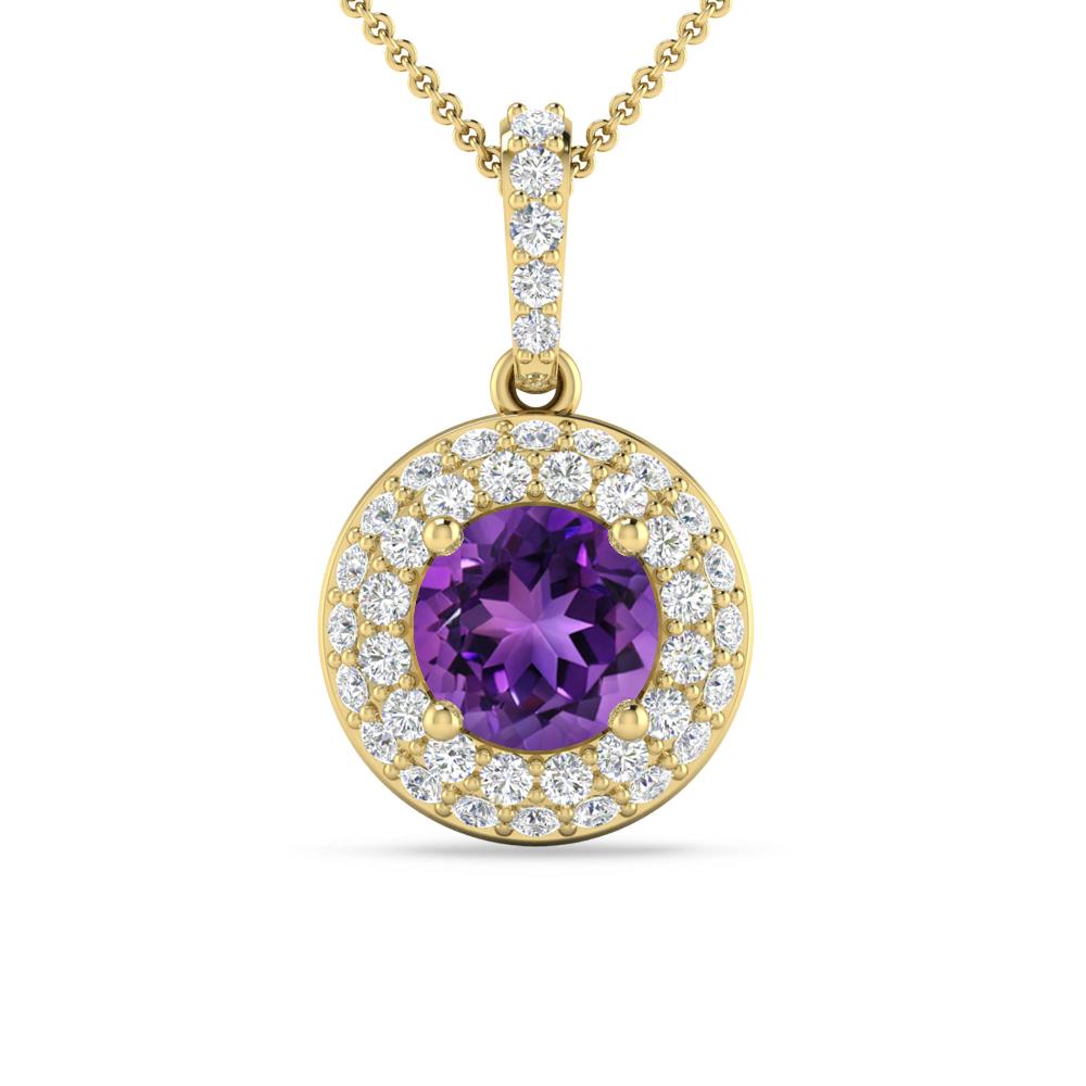 Yellow Gold - Amethyst