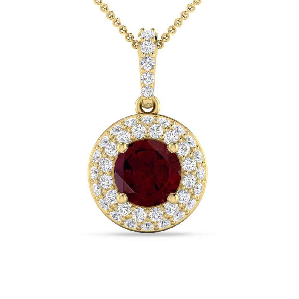 Yellow Gold - Garnet