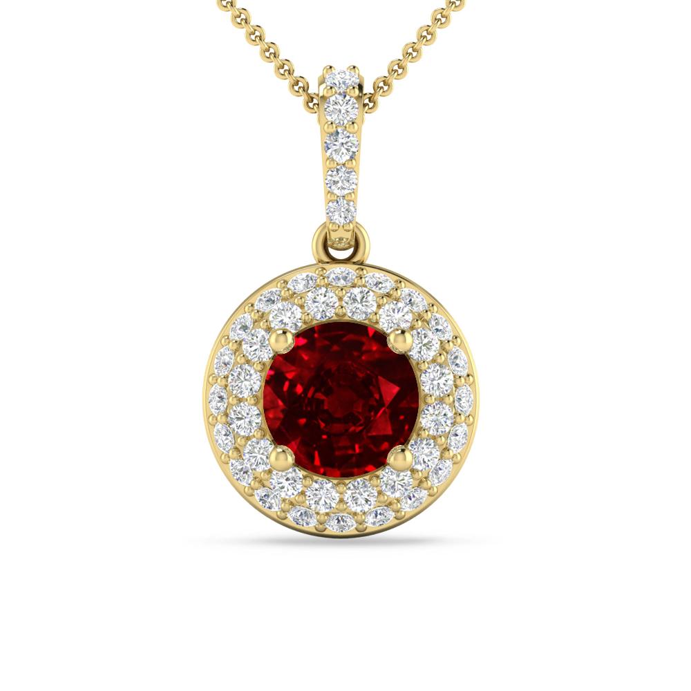 Yellow Gold - Ruby