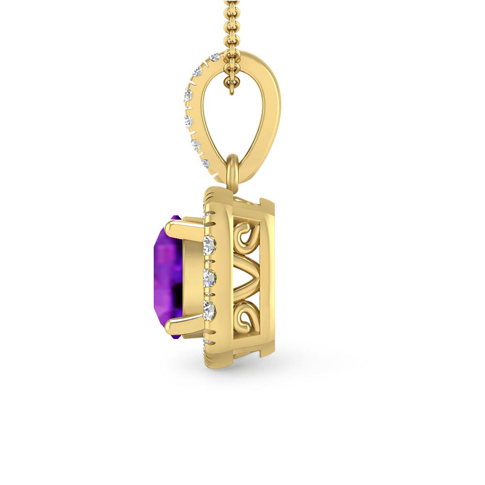 Yellow Gold - Amethyst