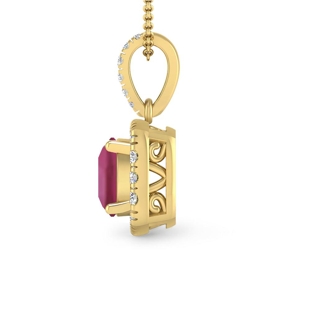 Yellow Gold - Pink Tourmaline