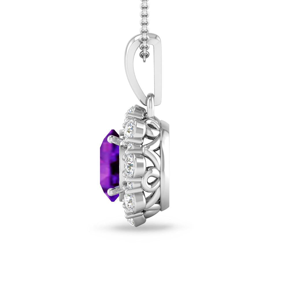 White Gold - Amethyst