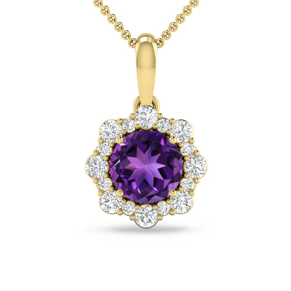 Yellow Gold - Amethyst