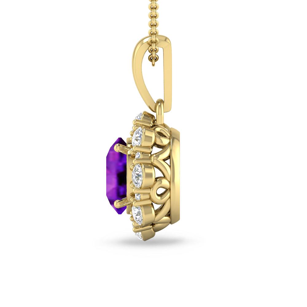 Yellow Gold - Amethyst