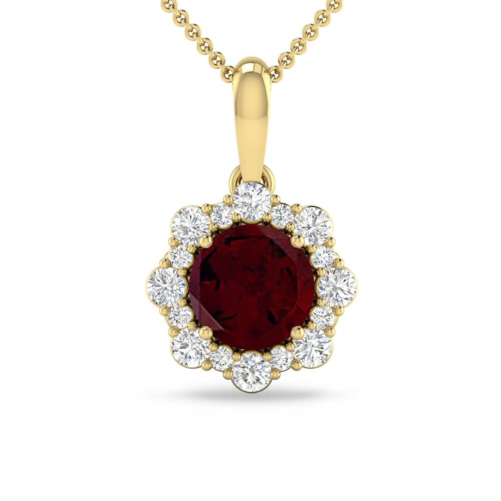 Yellow Gold - Garnet